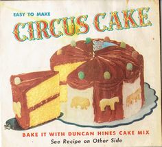 an advertisement for a cake with two pieces missing