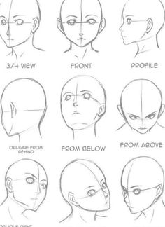 an image of different facial expressions on a person's face