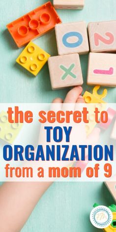 the secret to toy organization from a mom of 9 is that they use legos