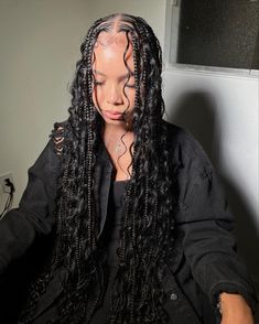 Braided Hairstyles For Black Women Cornrows, Short Box Braids Hairstyles, Big Box Braids Hairstyles, Goddess Braids Hairstyles, Cute Braided Hairstyles, Curly Hair Styles Easy, Braided Cornrow Hairstyles, Quick Braided Hairstyles, Braids Hairstyles Pictures