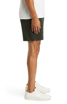 Classic and versatile, these all-activity golf shorts sport pockets for tees and other essentials plus a water-resistant finish for all-season wear. Water-resistant 100% polyester Machine wash, tumble dry Imported Sporty Athletic Shorts For Golf, Athleisure Golf Shorts With Moisture-wicking, Sporty Moisture-wicking Athletic Shorts For Golf, Athleisure Moisture-wicking Golf Shorts, Moisture-wicking Athleisure Shorts For Golf, Sporty Golf Athletic Shorts With Built-in Shorts, Sporty Golf Shorts With Built-in Shorts, Functional Golf Bottoms With Built-in Shorts, Sporty Golf Shorts With 4-way Stretch