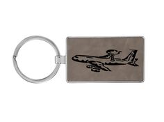 "Metal frame leatherette key chain with your choice of airplane design and personalized text. These leatherette airplane key chains make a great aviation awards or pilot gifts. Metal frame leatherette airplane design key chains offers the look and feel of genuine leather at a fraction of the price. This richly textured, synthetic material is spot resist is easy to clean and durable enough for the rigors of daily use. We will lay your airplane keychain out to look best with the airplane design an Airplane Jewelry, Airplane Key Chains, Plane Necklace, Airplane Necklace, Airplane Propeller, Pilot License, Different Font Styles, Airplane Pilot, Float Plane