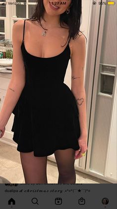 Gaun Fashion, Black Dress Outfits, Looks Black, Dua Lipa, Soft Grunge, Mode Vintage, Looks Vintage, Outfits Casuales, Look Fashion