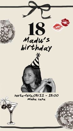 Bright Birthday Invitations, Happy Birthday デザイン, Happy Birthday Captions, Happy Birthday 22, Birthday Flyer Design, Birthday Story, Lily And Val, 17th Birthday Ideas, Graphic Shapes Design