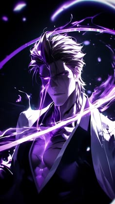 【SOSUKE AIZEN】 ⁀➷ Wallpaper ✪ Aizen Gif, Sosuke Aizen, Aizen Sosuke, Wolf Spirit Animal