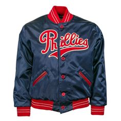 Ebbets Field Flannels sells an authentic Philadelphia Phillies from 1937. Phillies Game Outfit, Navy Varsity Jacket, Yellowstone Apparel, Phillies Game, Varsity Jacket Women, Custom Leather Jackets, Cafe Racer Jacket, Game Outfit, Team Jackets