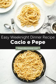 Three ingredients and 20 minutes are all you need to make this authentic cacio e pepe. True to Italian style, it's a simple recipe, BUT success hinges on following the instructions and not taking shortcuts. I've tried a few methods but always come back to THIS one. I have five insider tips so you can make the best cacio e pepe this side of Rome! | theendlessmeal.com