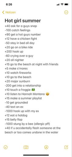 Hoț Girl Summer Checklist, Pre Summer Stats Tiktok Questions, Summer Game List, Summer Story Names, Summer Points Game Teens Group, Summer Game 2024, Hoț Girl Summer Ideas, Summer Username Ideas, What To Do Over The Summer