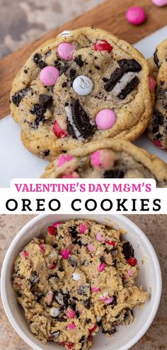 valentine's day m & m's oreo cookies