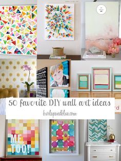 the top ten favorite diy wall art ideas for home and office decorating projects