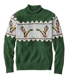 #LLBean: Men's Signature Organic Cotton Rollneck Sweater, Fair Isle Rollneck Sweater, Novelty Sweater, Organic Cotton Yarn, Roll Neck Sweater, Kids Outerwear, Fair Isle Sweater, Style Cardigan, Mallard, Ll Bean