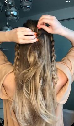 Half Up Hair Tutorial, Up Hair Tutorial, Hair Ash Blonde, Nails Selfie, Hairstyles Girl, Formal Hairstyles For Long Hair, Boho Hairstyle