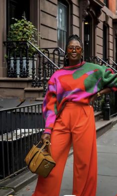 Best Fall Outfits, Bright Colored Outfits, Color Combos Outfit, Color Blocking Outfits, Estilo Hippie, Street Style Edgy, Trendy Fall Outfits, Eclectic Fashion, Cozy Vibes