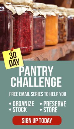 the pantry challenge is here to help you organize, preserve and store your own products