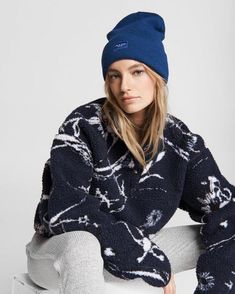 Bloom in this soft, floral-print sherpa fleece pullover with a snap front and raw edge finishings. Relaxed fit. Year-round comfort. Relaxed fit Size Small: body length from HPS 21 1/2", chest 44 1/2", sweep 38", sleeve length from center back neck 32 3/4" Model is 5’8.5” wearing a size small All over floral sherpa jacquard 100% Polyester Machine wash cold with like colors, do not bleach,tumble dry low, cool iron if needed or dry clean Snaps at front placket , elastic trim bindings Made in Vietna Casual Sherpa Sweatshirt, Casual Sherpa Sweatshirt For Fall, Casual Sherpa Sweatshirt For Winter, White Denim Jacket, Sherpa Pullover, Trim Jacket, Safari Jacket, Houndstooth Blazer, Cropped Vest