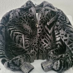 Vintage, Used Faux Fur Baby Phat Coat. Size Xl. Excellent Condition. No Rips, Tears Or Stains That I Can See. Silver Hardware, Baby Phat Cat Logo Zipper Pull. Super Soft. Pattern Is Zebra/Cheetah Print Style. Black And Gray Coloring. Baby Phat Aesthetic, Y2k Fur Coat, Adara Sanchez, Early 20s, Soft Pattern, Street Fashion Men Streetwear, Men Streetwear, Baby Phat, Cat Logo