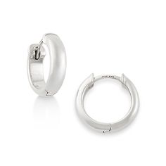 To achieve the illusion of a continuous circle on your earlobe, try the unique Hinged Huggie Earrings. These timeless hoops feature a new hinge mechanism that allows it to be closer to the ear, thus providing a more comfortable fit. To put on or take off James Avery, The Ear, Huggie Earrings, Huggie Hoop Earrings, Layered Look, Huggies Earrings, Hinges, Piercings, Comfort Fit