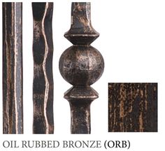 an old wooden fence post with rusted bronze paint on the top and bottom part