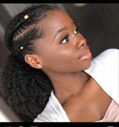 Protective Natural Hairstyles, Plats Hairstyles, Flat Twist Styles, Big Natural Hair, Afro Ponytail, Natural Braided Hairstyles, New Hair Do