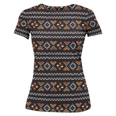 Effortlessly show off your unique style with our African Women T-shirt featuring a stunning mudcloth print. Crafted with high quality fabric, this shirt is both comfortable and durable. Perfect for any occasion, this T-shirt will add a touch of culture to your wardrobe. Product Features Please Compare your Measurements To our Size Chart This T-shirt is Designed for fashionable women. Made from 5.47 Oz. 100% polyester. Double-needle hemmed sleeves and bottom. Vivid print that will never fade afte Indoor Outdoor Bathroom, Outdoor Bathrooms, Canvas Decor, Round Area Rugs, Skirt Leggings, Mud Cloth, African Women, Women T Shirt, Show Off