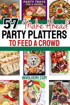 Make Ahead Party Food for a Crowd - Best Easy Food Ideas For Entertaining Inexpensive Party Food, Inexpensive Snacks, Cheap Snack, Snack Trays