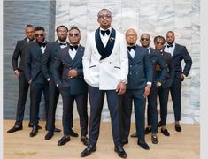 Your groomsmen deserve to look good in a well-made custom suit as they play a vital role on the wedding day.  WHY BUY FROM US: 1. We have experienced and professional tailors that will custom sew every suit and ensure they fit perfectly. 2. We use the same shade of fabric color to sew your men's suit. Because the colors are uniform,there will not be differences in color shades.  3. We have a payment plan that allows customers make part payment before we start sewing and the rest before we ship. The suit carefully made and finished with the best of fabric.  It comes in green color but can be customized in any shade of green or color of your choice.  Product Details: 1. Green 2 piece double breasted suit (jacket/coat & pants). 2. Sewed with a blend of cotton and wool fabric of high quality p Tailored Double Breasted Suit For Groom, Dapper Tuxedo For Groom, Custom Fit Tuxedo For Groom With Suit Collar, Ceremony Tuxedo Suits Custom Fit, Custom Fit Tuxedo For Ceremony, Ceremony Tuxedo With Custom Fit, Suit Green Men, Men On Suit, Wedding Suit Green