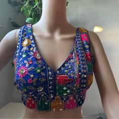 Blue Rajasthanihani Blouse Size 34 Final Sale Saree Blouses, Saree Blouse, Final Sale, Blouses, Womens Sizes, Saree, Women Shopping, Blue, Color