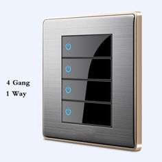 the light switch has three gangs and two way switches