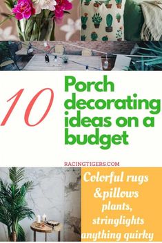 the top ten porch decorating ideas on a budget - conscious patio, living room and dining room