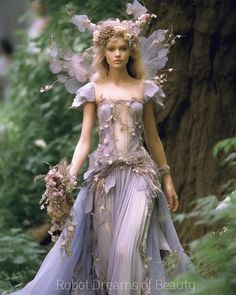 Midsummer Nights Dream Dress, Moss Fairy Costume, Midsummer Nights Dream Aesthetic Outfit, Fae Aesthetic Clothes, Fae Ball, Fae Costume, Adult Fairy Costume, Summer Fairy, Spring Fairy