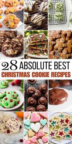 christmas cookie recipes that are easy to make and delicious for the whole family, including cookies