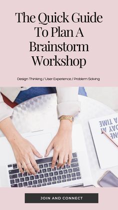 the quick guide to plan a brainstorm workshop