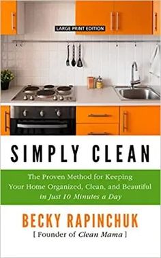 the book cover for simply clean