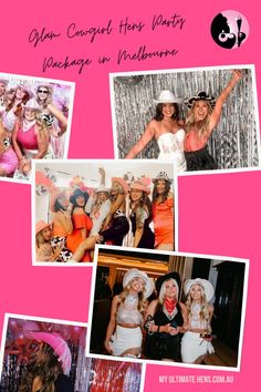 a collage of photos with different women in dresses and hats on them, including one woman