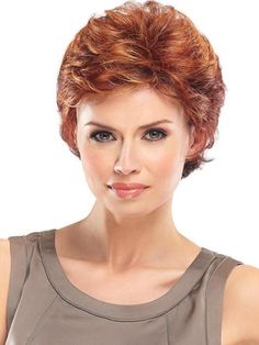 Gaby by Jon Renau | Short Wig | Up To 60% OFF SALE – Wig Outlet.com Crown Layers, Natural Blonde Highlights, Natural Ash Blonde, Gabor Wigs, Layered Wig, Raquel Welch Wigs, Blonde Tips, Red To Blonde, Gold Blonde