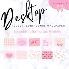 desktop wallpapers with pink and white designs