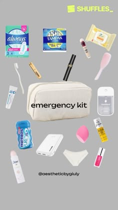 emergency kit, school, kit, #kit #emergency #school #period #fyp #like4like #follow4followback Period Bag For School Emergency Kits, Back To School List, School Organisation, Travel Packing Checklist