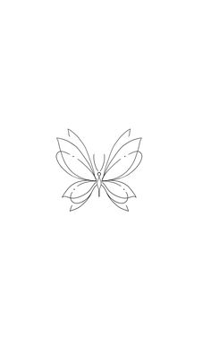 a black and white drawing of a butterfly