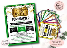 a flyer for the 50th raffle fundraiser