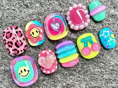 Candy Nail Art, Almond Acrylic Nails Designs, Fashion Cottagecore, Harajuku Anime, 3d Flower Nails, Easter Nail Designs, Dark Academia Clothes