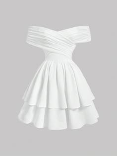 Birthdays Dresses Women, Dress Outfits For School Casual, Short Cute White Dress, White Dress 18th Birthday, Off White Short Dress, Really Cute Dresses, Sunday Best Dresses, White Dresses With Sleeves, Dresses Cute Aesthetic