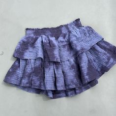 Nwt, This Aerie Skirt Has Never Been Worn. It Would Be Super Cute Dressed Up Or Down, Or Just A Hot Day In The Summer. Purple Mini Skirt For Summer Beach, Purple Mini Skirt For Vacation, Purple Mini Skirt For Beach, Purple Tiered Skirt Bottoms For Summer, Purple Tiered Skirt For Summer, Purple Tiered Skirt For The Beach, Purple Tiered Skirt For Beach, Casual Purple Tiered Skirt, Blue Cotton Mini Skirt For Beach