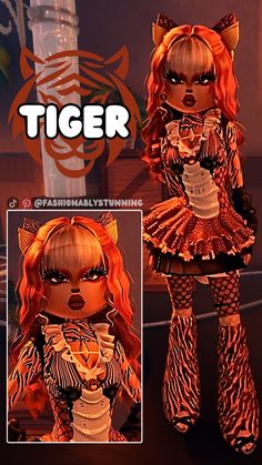 Dress To Impress Outfits New Update, Lion Dress To Impress, Cute Outfits Tiktok, Tiger Dress To Impress, Deer Dress To Impress, Mythical Creatures Dti Outfit, Every Theme In Dress To Impress, Cool Dti Outfits, Animals Dress To Impress Outfit