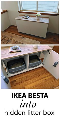 the ikea besta into hidden litter box