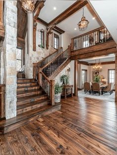 Log cabin without being to woody Log Cabin Interior, Barn Style House Plans, Colorado Homes, Barn Style House, Dream House Rooms, Cute House, Dream House Interior, Farmhouse Style House