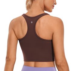 PRICES MAY VARY. Designed for yoga. Light support. Butterluxe collection features extremely soft and ultra stretchy, engineered for luxurious comfort. Built in shelf bra with removable pads for personal adjustment. Scoop neckline. Racerback design. Cropped tank top: sit above the waist. Great with high waist pants. Butterluxe collection features super softness and stretch. Scoop neck show your charming neck line. Racerback provides more support. 
 
 Feature & Fitting:

 Butterluxe collection

 D Workout Clothes Lululemon, Neck Workout, Yoga Light, Crz Yoga, Bra Size Charts, Collection Design, Yoga Bra, Crop Tank Top, Squat Proof