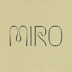 the word mirro written in black ink on a beige paper