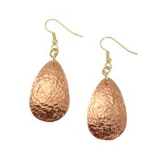 Wonderful Hammered Copper Tear Drop Earring Shown by #JohnSBrana #BoHo #CopperEarrings https://www.johnsbrana.com/products/hammered-copper-medium-tear-drop-earrings Award Winning Jewelry, Copper Jewelry Handmade, Kay Jewelry, Tear Drop Earrings, Jewellery Sketches, Hammered Copper, Unique Handmade Jewelry, Earrings Drop, Handmade Copper