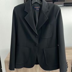 Perfect Black Blazer To Have As A Staple Piece. Size 36 ( Us 4-6). Has Original Tag. Luxury Black Sport Coat For Workwear, Luxury Black Sport Coat For Office, Uniform Blazer, Louis Vuitton Jacket, Black Louis Vuitton, Louis Vuitton Black, Louis Vuitton Belt, Gold Handbags, Vintage Louis Vuitton