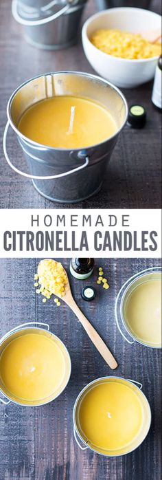 homemade citronella candles are the perfect way to use up those leftover ingredients